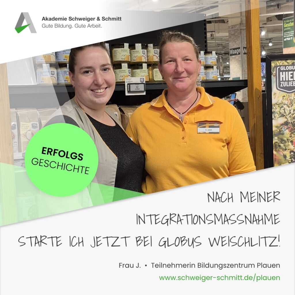 Akademie Schweiger & Schmitt Plauen Erfolgsgeschichte Berufliche Rehabilitation